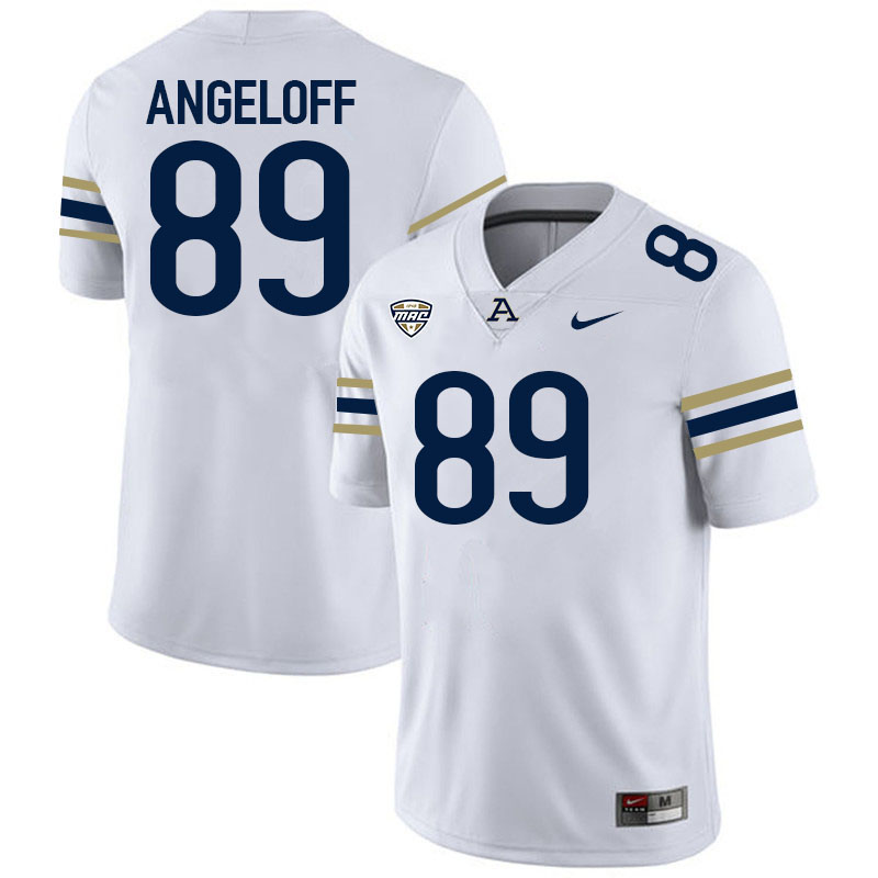 Chris Angeloff Akron Zips Jersey,University Of Akron #89 Chris Angeloff Jersey Youth-White